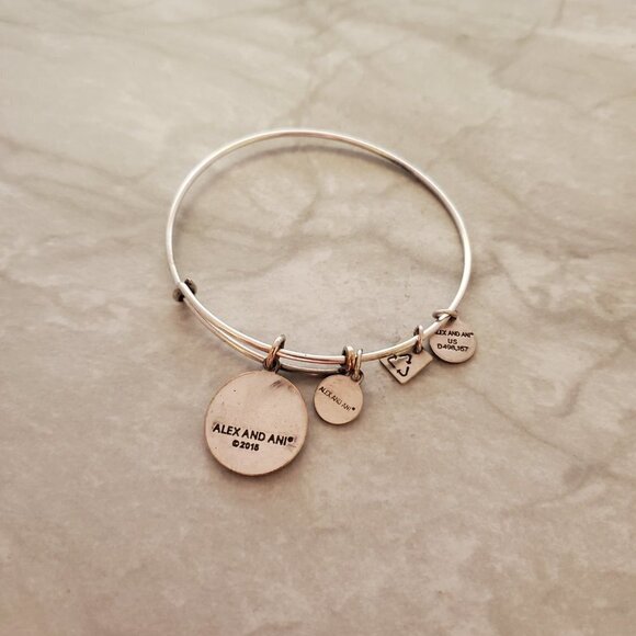 ✨ Alex and Ani Silver Adjustable Bangle Bracelet ✨ - Picture 3 of 4